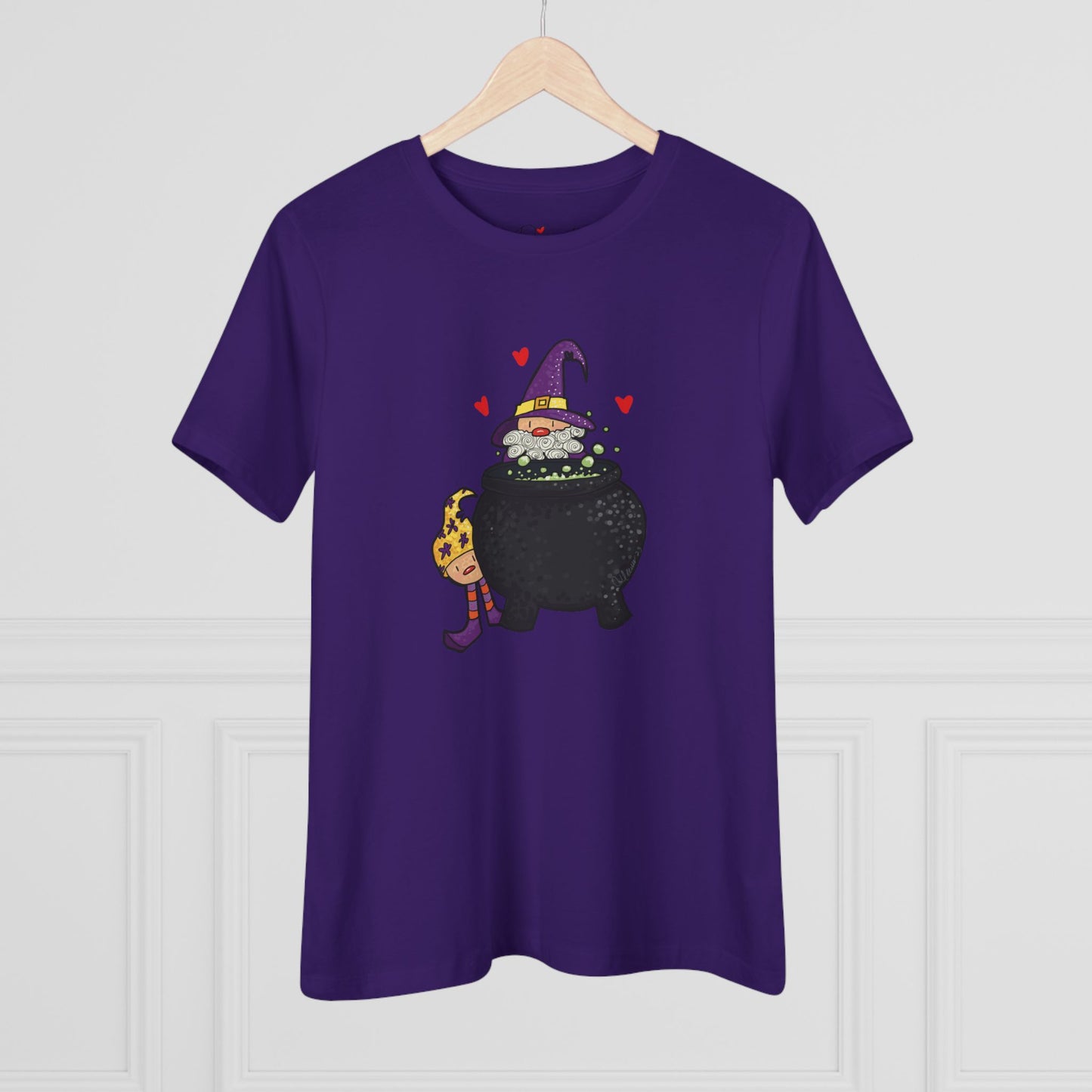 Spooky Witch Cotton Tee for Halloween Lovers